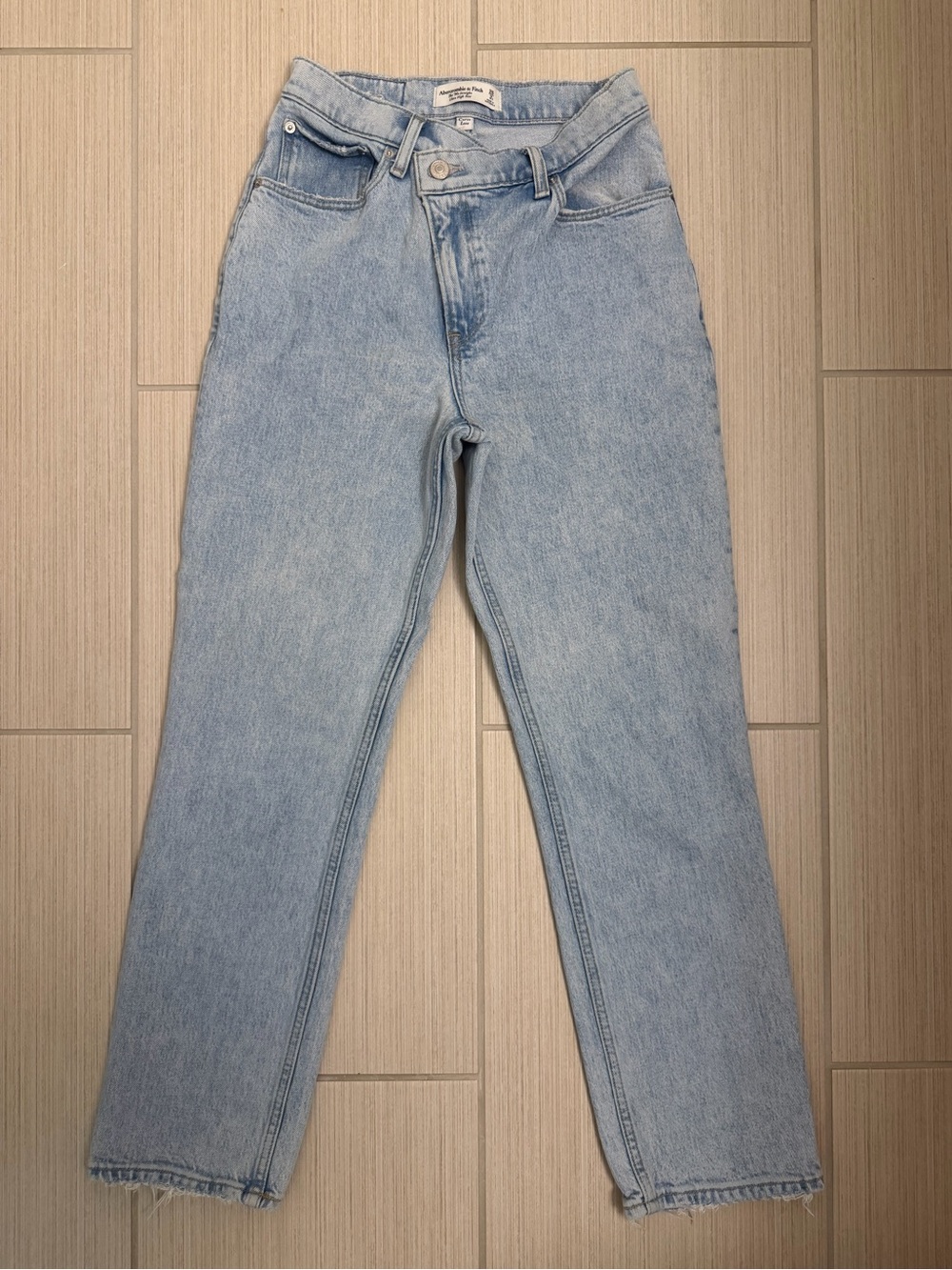 Abercrombie & Fitch Light Blue Straight Leg Jeans